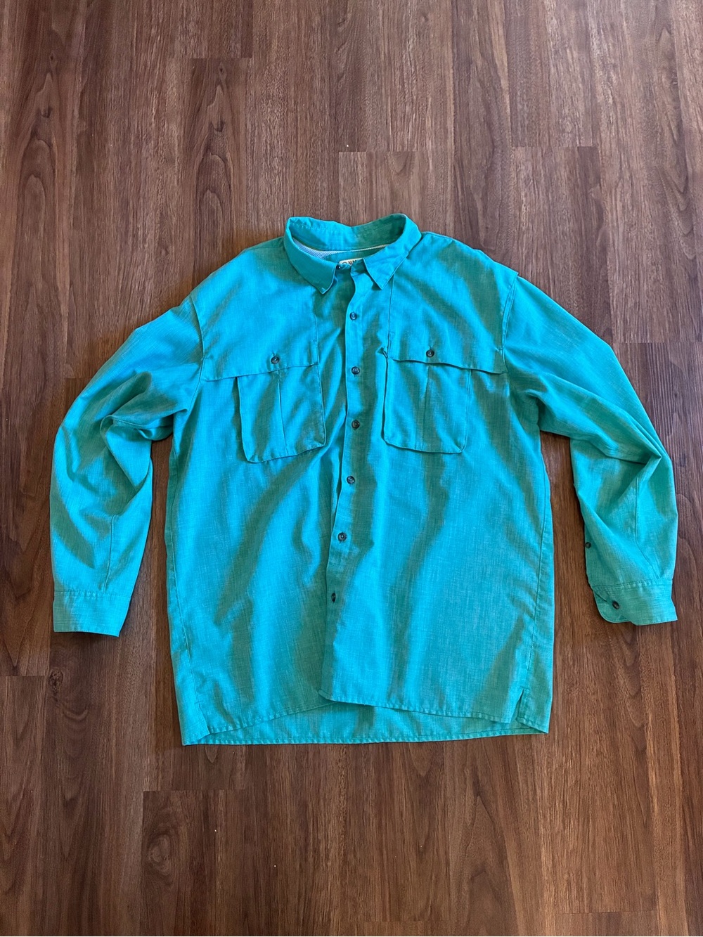 Magellan Outdoors Adventure Gear Angler Fit Men's XL Blue Button Shirt